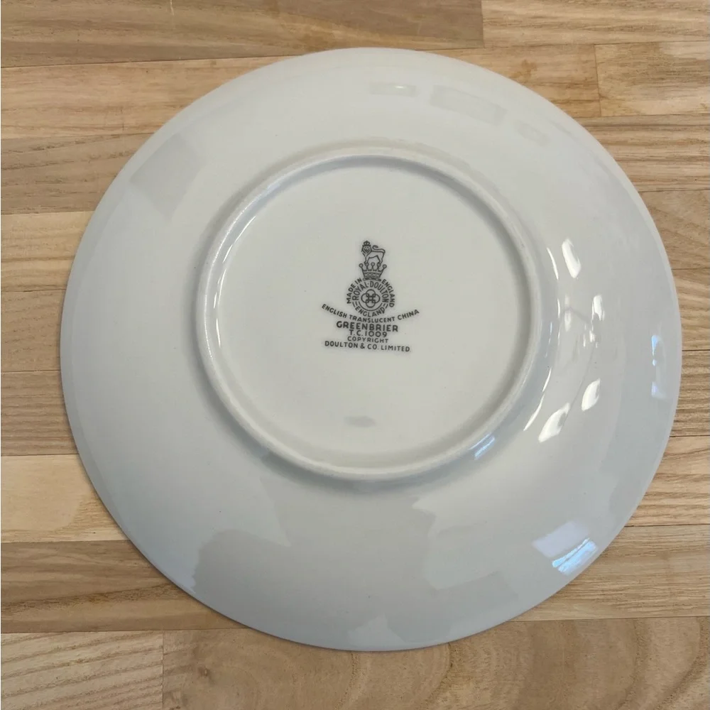 Royal Doulton Tea Cup Saucers in Greenbrier Motif Rare Set of 6